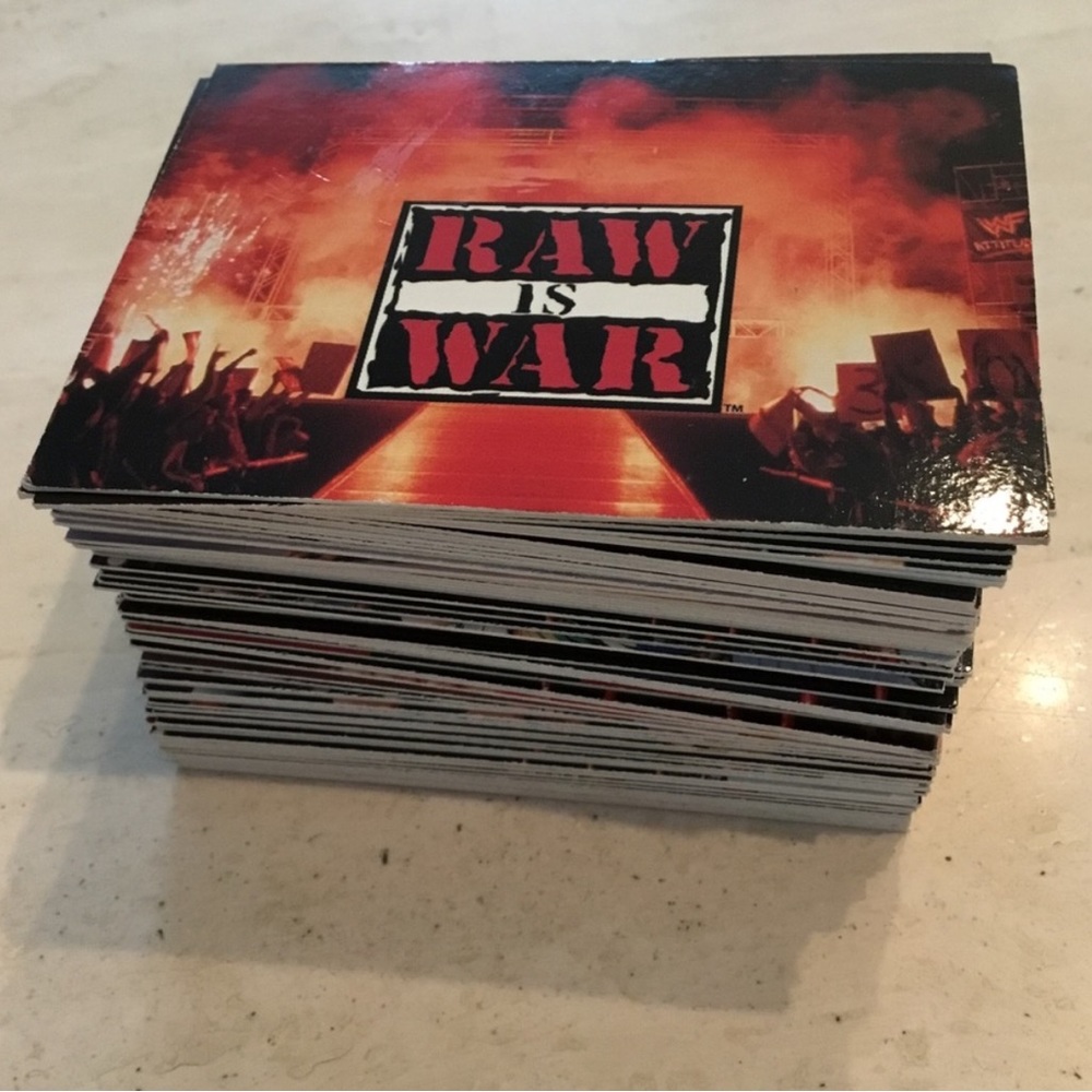 WWF 1998 WWE Raw Is War Cards World Wrestling Lot Of 85 Trading Card WF